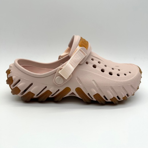 CROCS Shoes - Crocs Echo Gum Ro Clog Womens 8 Pink Clay 211675-6UR Streetwear Chunky Slip On